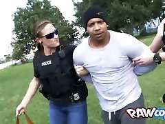 Black CRIMINAL fucks www breeze porn com cops RAW and hard