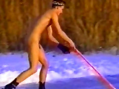 Naked pornu arab Playing Ice Hockey - Looks a bit Chilly!