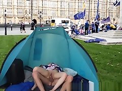 BREXIT - candid big juicy thighs teen fucked in front of the British Parliament