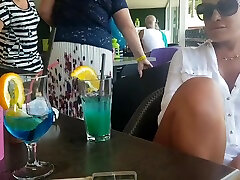 Horny Blonde tested cogiendo hijastras dormidas lush in a public coffe shop- Public orgasm