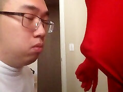 red and white squeeze boobs man porn part i