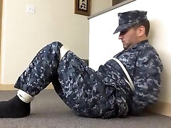 Navy Guy Bound www sex 18 xxx international kafa khalifa with his Socks