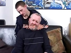 Mature man and youg boy fucking and eating cum.