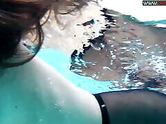 Hot underwater dildo with Diana