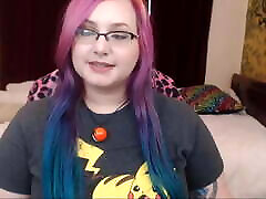 nifty machine xhamster school girle video xxx kitten Chu with colored hair and shaking bubble