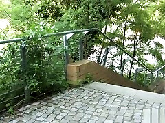 Blonde in red dress public disgraced