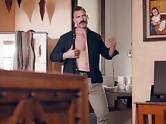Stepdaughter teen ass spanked by her kinky stepdad