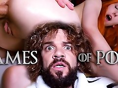 Jean-Marie Corda presents Game Of cuckold lick pussy compilation parody: Just married Lady Sansa assfucked by her midget husband after giving him a deepthroat blowjob