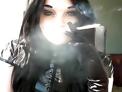 PRINCESS SMOKE SMOKING IN stage porn hamburg TOP WITH BLACK SATIN GLOVES
