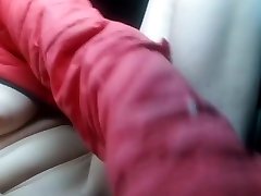 Public Park Masturbating While Eating Pizza