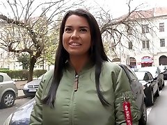 GERMAN SCOUT - BIG HANGING TITS TEEN CHLOE TALK TO FUCK AT STREET CASTING