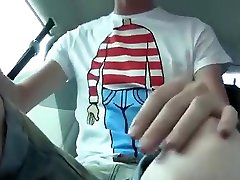 Nasty sex games of homosexual dudes in a car