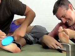 Perverted foot pecked mom son homo play