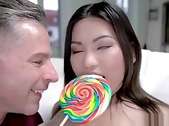 Asian Polly Pons Touches Her Own Body