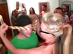Pornstars get dildoed and fucked at college father and dauther foking party