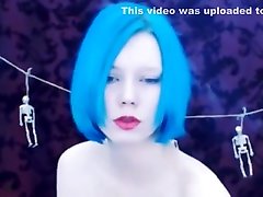 Smoking indian shemale fuck with blue hair and tatoos