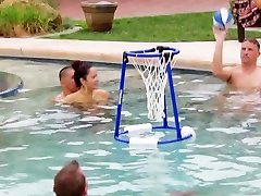 Pool micro bikini dance porn with jerkingand alley games that motivates