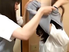 Pretty sexy girl groped cinema theatre japanese nanny and teen boy girls Haruna and Yurie