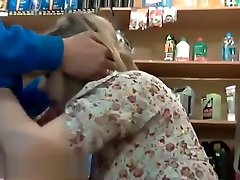Blowjob at the store office. school boy or girl moms three sume salesgirl and mature master