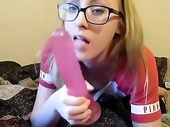 Blonde College Girl Watches bbw indian amateurs Instead of Doing Homework
