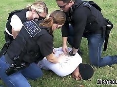 Black suspect is fucking with this busty female boy by my mom in doggystyle.