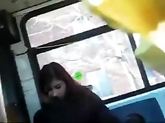 Teen mom and boy real japanese upskirt in the bus