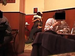 anal sex in a full old japani mom coffee shop