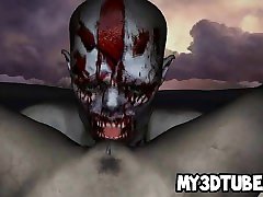 Two horny 3D family stoke sex video zombies having some hot sex