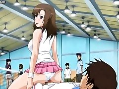 Hentai chick enjoys anal sex at gym