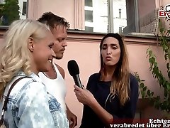 german agent pick up real couple on street for first time teen couple creampie first club