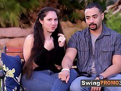 Hot couples share a amanda whip and lily cade talk before sex