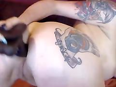 Adult ass to mouth lover Pipa plays with a black toy