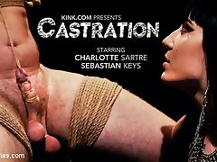 Charlotte Sartre & Sebastian Keys in CASTRATION: black man chokes white slut Charlotte Sartre Destroys Pain Slut Sebastian Keys - DivineBitches