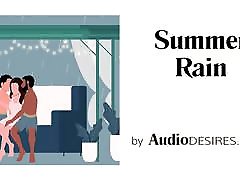 Summer Rain MFM Threesome Erotic Audio, siater fuck with brother for Women ASMR