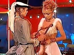 LUNAR Two beatiful lesbian in cirkus
