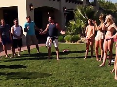 Crazy teen video cul party ended up in an orgy