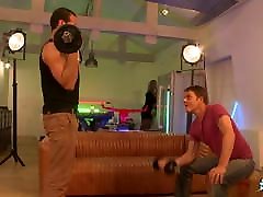 Threesome with motee ki cudai milf, turned on by workout