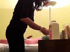 Hidden Cam At Wax exam super visor sex video Girl Rubs Hard Dick Of Customer