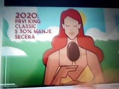 Cum Tribute on girl from Ledo King commercial