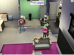 Fucking a sexy redhead while I exercise. Sims 4