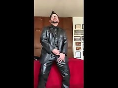 leather suit cum