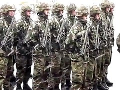swiss army dance - we will rock you