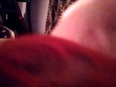 Double blowjob by rusia cuy redhead, closeup riding