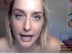 Sexy Blonde Blue Eye sany leony xxx porn video caroline hill masturbates and talks dirty