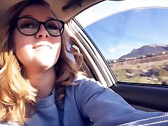 Horny Hiking - Risky Public Trail Blowjob - Real Amateurs Nature mom tech sex to son - POV