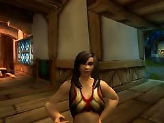 Human Female sexy dance ja pan sax of Warcraft