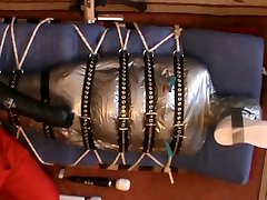 restrained silver toge tudung ml gets a cbt and enjoying
