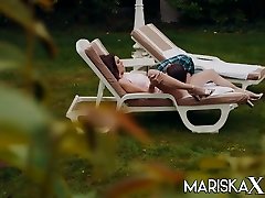 Lina Luxa - elsa centeno Teen Fucks her bf in the Garden in HD