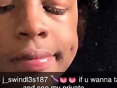 Sexy ebony solo Snapchat jswindl3s187
