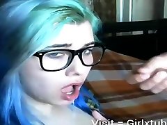 massive tits bride passionately fucked teen cum on glasses -